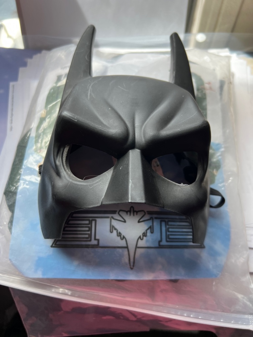 Rubie's Black Batman Mask Kids Costume Accessory
